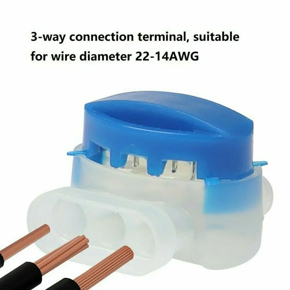 

10x Wire Connectors For Outdoor Garden Automower Robotic Lawn Mower for the Whole Range of Cables from 22AWG to 14AWG HG12239X10