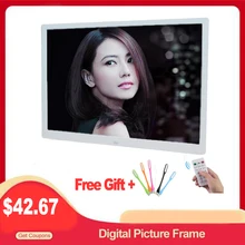 Digital-Photo-Frame Picture Remote-Control 10inch-Screen Electronic-Album HD with Movie