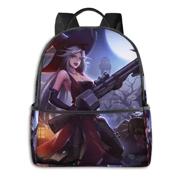 

Witch Cartoon 3D Print Student School High Quality Backpack Popular Girls Boys School Book Bags