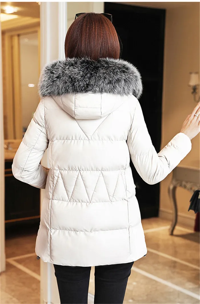 Jacket Women Grade Genuine Leather Clothes Coat Womens New Style Winter Haining Sheep Leather down Jacket Fox fur Hooded Q145