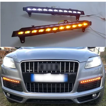 

Dynamic Blinker Turn Signal DRL Waterproof 12V LED Daytime Running Light Fog Lamp For Audi Q7 2006 2007 2008 2009 2010