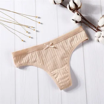 

Japanese Women's Underwear New Cotton Low Waist Lace Sexy Women's Underwear Cute Little Comfortable Thong