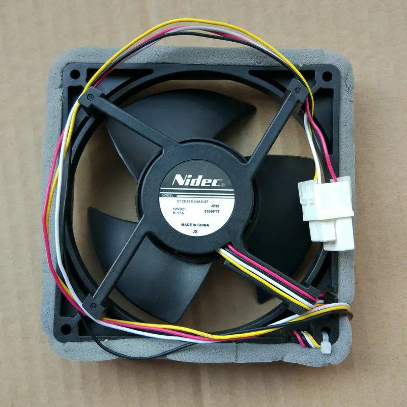 Шасси-вентилятор Nidec U12E12MS4A3-57 J232 DC12V 0.17A 4 линии для холодильника Вентилятор охлаждения