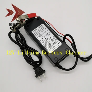 

12V 5A Lithium Charger Output 12.6V 5A Clip Head Input AC Voltage Ranges 100-240V 2A ABS Material for Lithium-ion Battery Pack