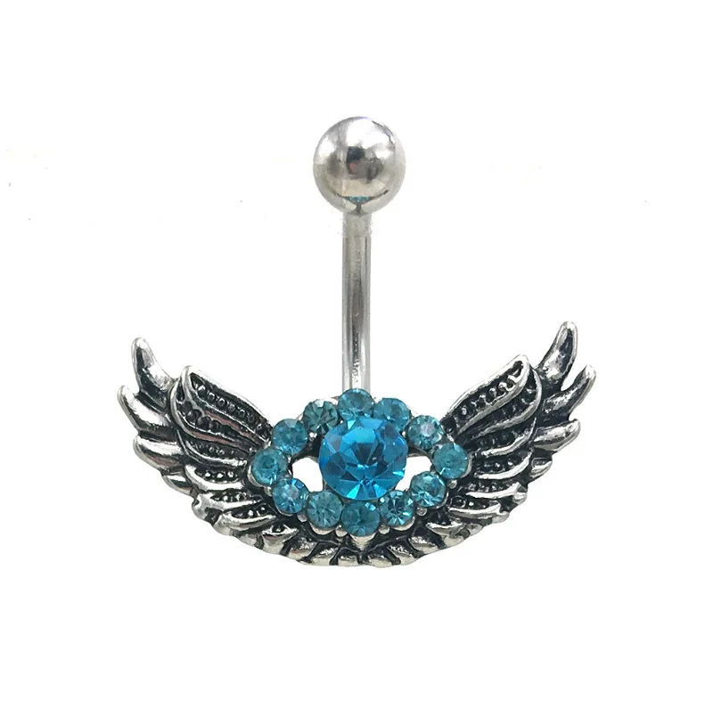 Stainless Steel Belly Button Ring Stud Feather Navel Piercing Animal Sexy Belly Dangle Piercing Ombligo Body Jewelry Piercing Jewelry Belly Button Earrings Belly Button Piercings Body Piercing Jewelry Body Jewelry 1PCS