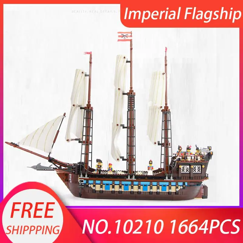 

22001 Imperial Flagship Building Blocks Set Pirates Sailing Ship DIY Model Bricks Compatible with 10210 Kid Toys Christmas Gifts