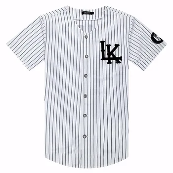 New 07 baseball uniform T-shirt fashion hip hop baseball T shirt jersey men's clothing women's clothes tyga final king costume 1
