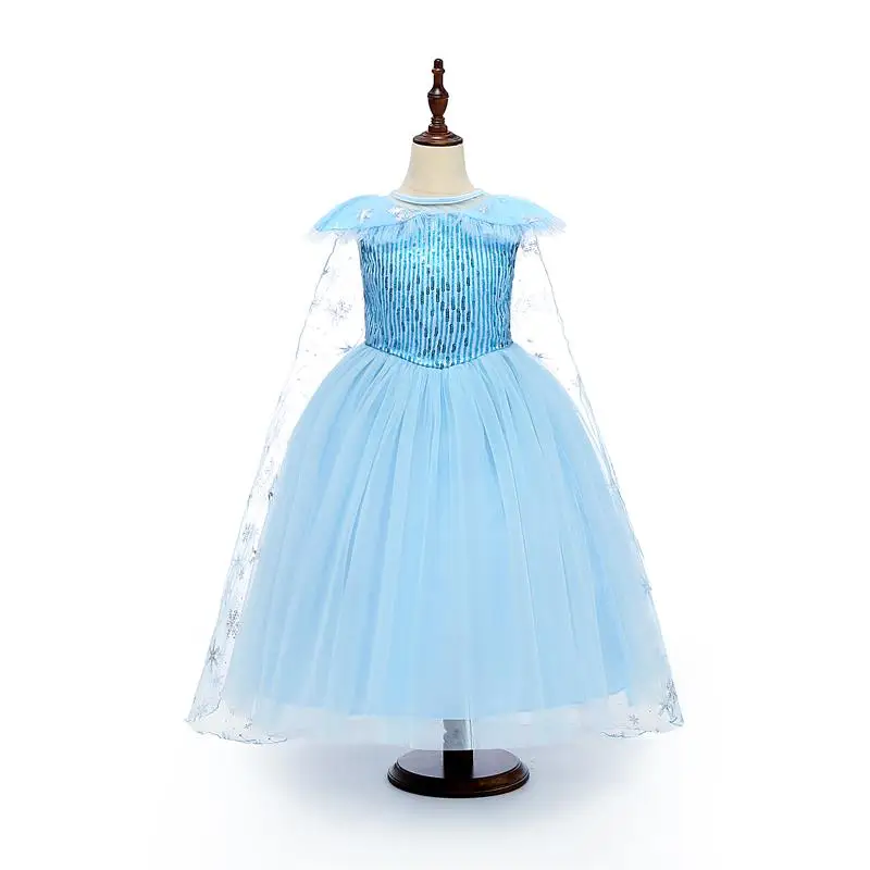 Платье с бантом для принцессы для маленьких девочек, наряжаться в костюм Белль, нарядное платье на Хэллоуин для выпускного вечера, Красавица и чудовище, одежда для детей