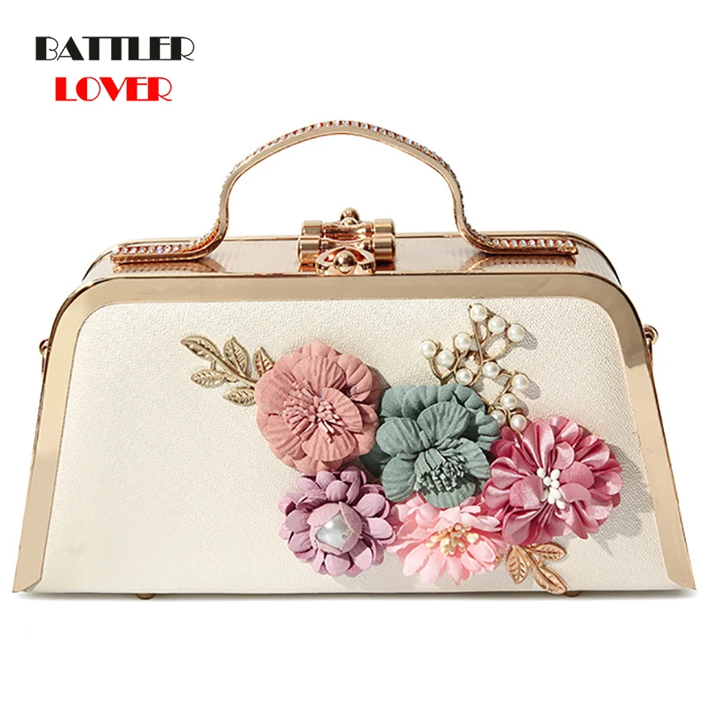Bead Beach Bag Handbags Women 3D Flower Design Handbag Womens Bag Crossbody Shoulder Bags for Women 2019 Business Evening Bags