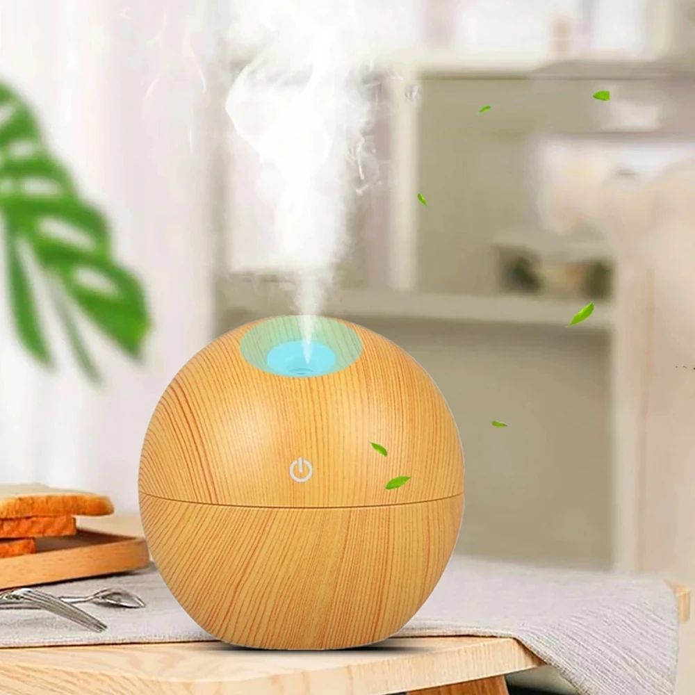 

New 130ml USB Aroma Essential Oil Diffuser Ultrasonic Mist Humidifier Air Purifier 7 Color Change LED light for Office Home