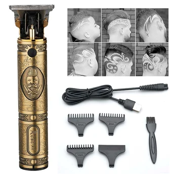

USB Rechargeable Electric Hair Clipper Trimmer Cordless Shaver Razor 0mm Men's Barber Cutting Machine Beard Haircut Styling Tool