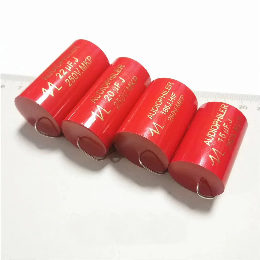 

2pcs 5.6uF-22uF 250V Car Audio Speaker Frequency Divider Crossover Polypropylene Film Non-Polarity Capacitor