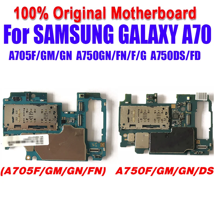 Рабочая материнская плата для Samsung Galaxy A70 A705F/GM A750GN A750DS разблокированные полные