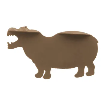 

3 Colors Cute Hippo Animal Bookmark Reading Bookmarks 3D Cartoon Book Markers Page Holder
