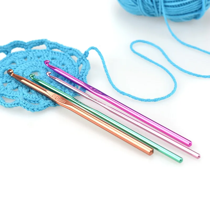 1pcs Stainless Steel Hooks Hand Knitting Needles Sewing Needle for Yarn Crafts Bag Sweater Metal Weave Crochet Needles DIY Tool