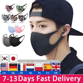 

10pcs Face Mask Breathable Mouth Mask Reusable Anti Pollution Thin Dust-proof Washable Mask Shield Wind Proof Mouth Cover New