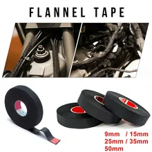 

15M Heat-Resistant Adhesive Cloth Fabric Tape Cable Harness Wiring Protection PET Vehicle Internal Winding Harnesses Tape Tools