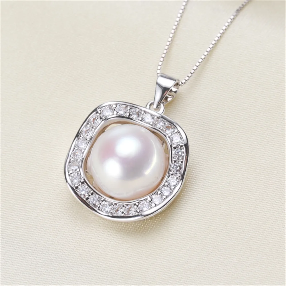 

Pearl Pendant Settings, Fashionable Bases Setting Pendant Mountings 925 Silver Pendant Jewelry DIY making No Pearl No Chain