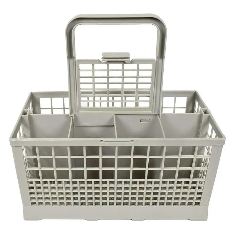 Universal Dishwasher Cutlery Basket High Capacity Plastic Gray Storage Box Household Kitchen Aid Storage Accessories Dropship