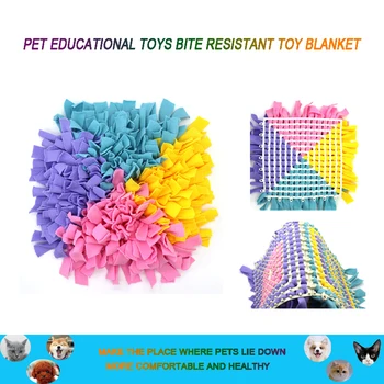 

Pet Sniffing Pad Smell Training Pad Cconsumes Energy Dog Bite-Resistant Rope Knot Anti-Choking Release Pet Training Toy Blanket