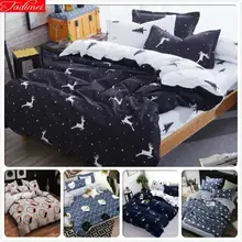 24 Animal Pattern Quilt Case Fitted Sheet 4pcs Bedding Set Cotton Kid Single Bed Linen 1.2m 1.5m Duvet Cover Full Twin Size