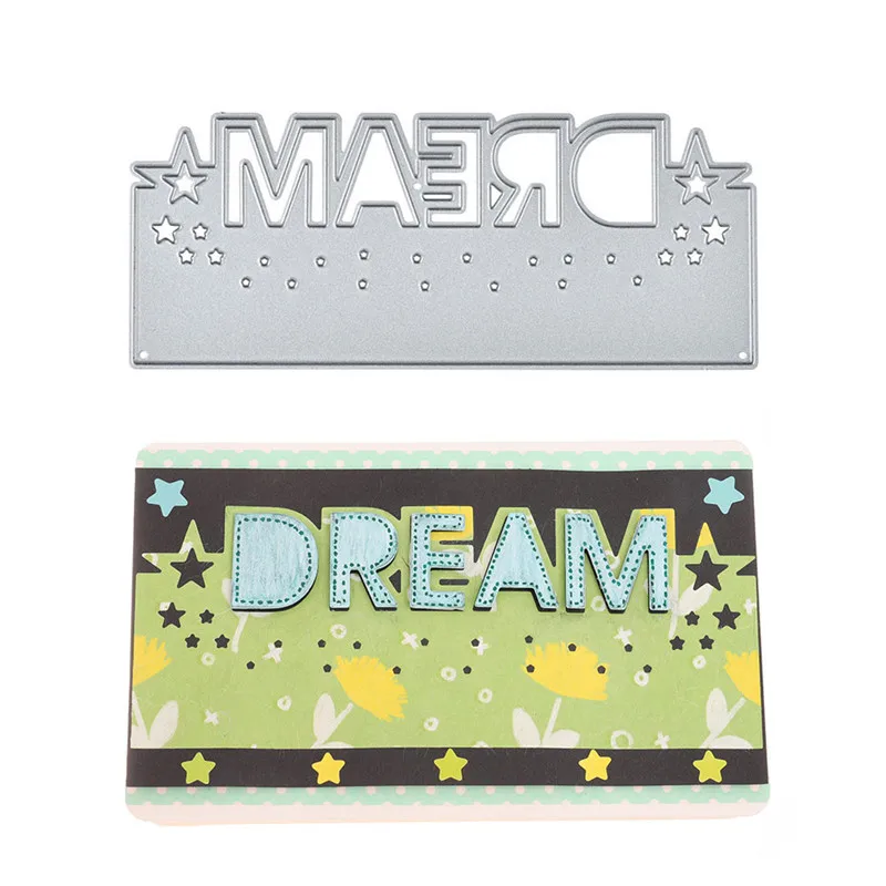 YaMinSanNiO Dream Star Border Metal Cutting Dies Stencils for DIY Scrapbooking Embossing Paper Cards Die Photo Album Card Making | Дом и сад