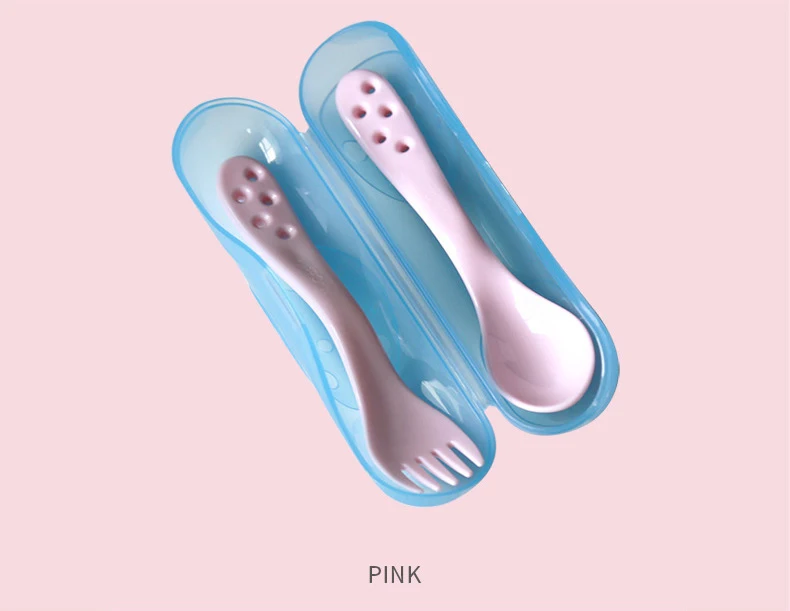 Baby Spoon Child Fork Spoon Baby Spork Outdoor Plastic Multi-functional Fork Spoon Suit Mother And Child