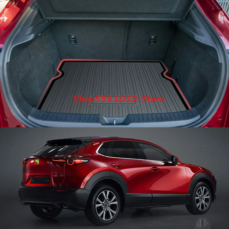 Для Mazda Cx-30 Cx30 2019 2020 2021 коврики для заднего багажника автомобиля поднос Защитный