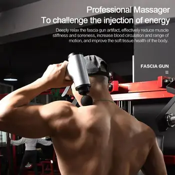 

Fascia Gun Massage Gun Muscle Relaxation Massager Vibration Muscle Gun 6 Speeds Optional 2000mAh Lithium Battery Relax Muscle