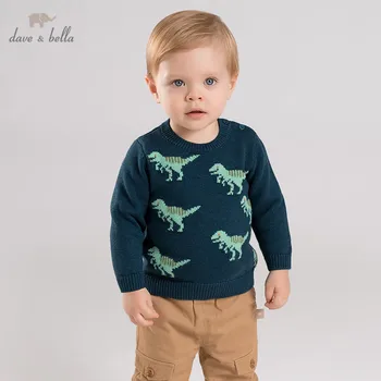 

DB11654 dave bella winter knitted sweater infant baby boys long sleeve pullover kids toddler tops children knitted sweater