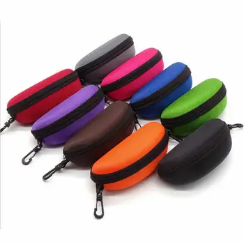 

9 Colors Sunglasses Reading Glasses Carry Bag Hard Zipper Box Travel Pack Pouch Case New Storage Bag Box