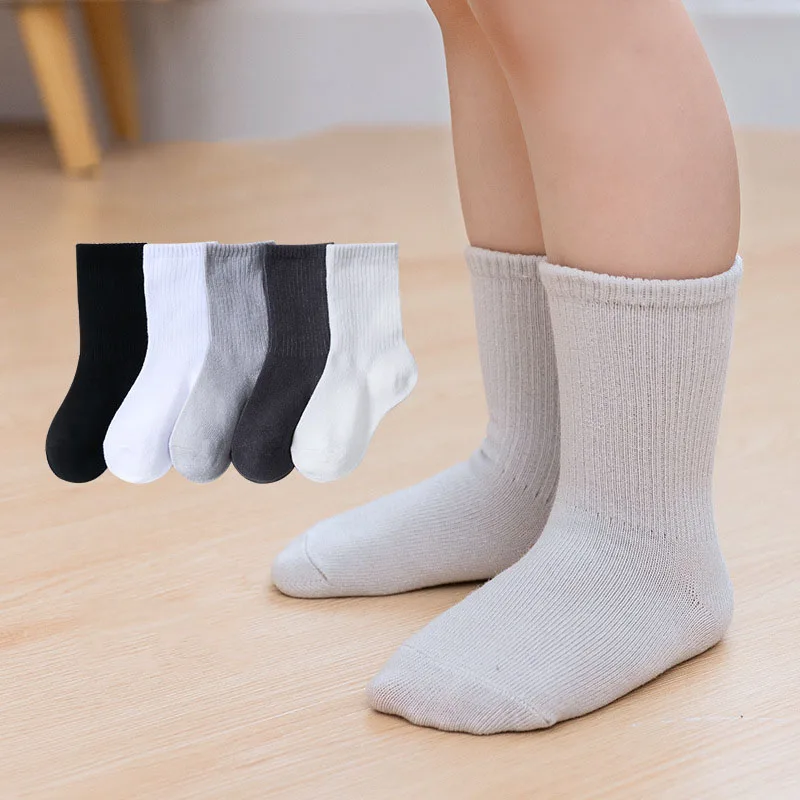 5 Pairs Kids Cotton Socks 4