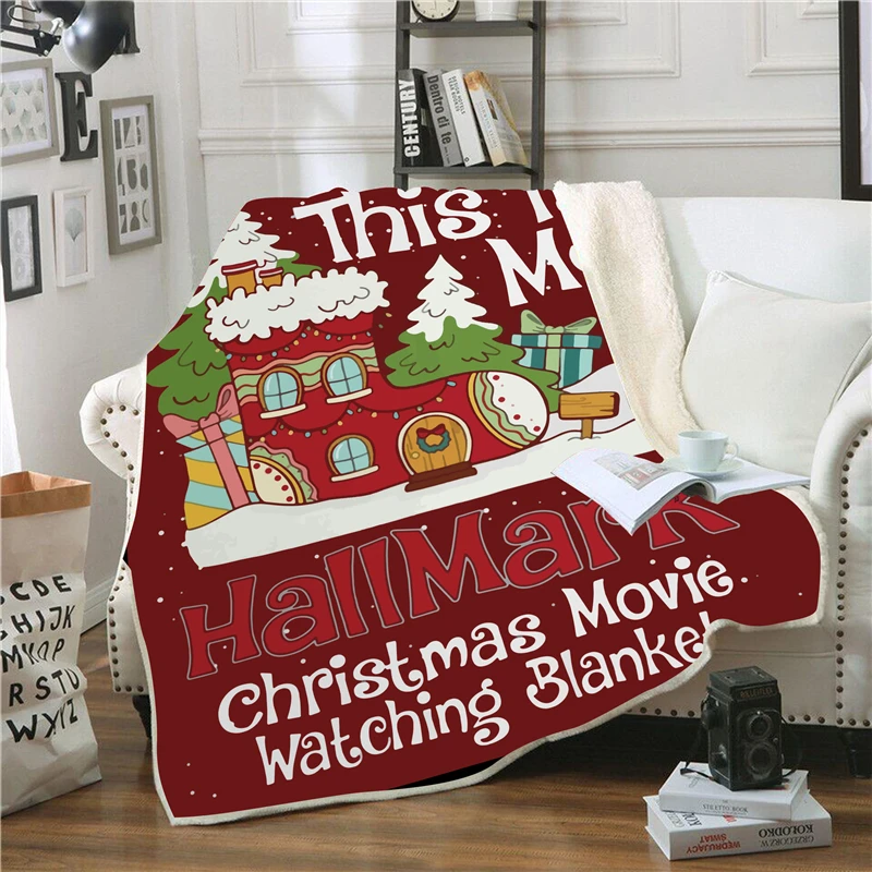 Hallmark-Christmas-Watching-Blanket-Printed-Sherpa-Blanket-Couch-Travel-Bedding-Fleece-Thick-Tapestry-Blanket-christmas-quilt