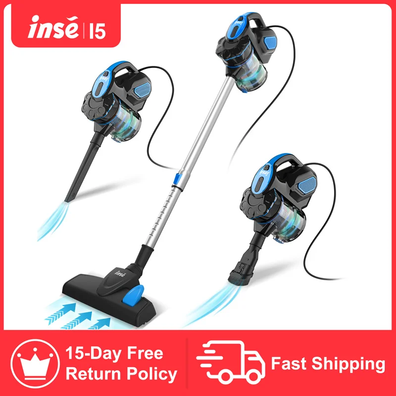 US $47.39 Household Vacuum Cleaner 18Kpa Power Suction Car Vacuum Cleaner Vertical Vacuum Cleaner Handheld Sweeper Mopping Machine INSE I5