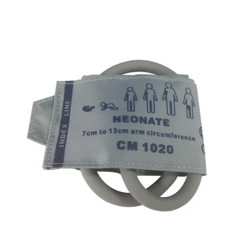 

Reusable Noninvasive Blood Pressure Cuff NIBP Cuff Neonate Use Medical Grade Single Hose Grey Color for Patient Monitor