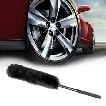 

3pcs/set Non Scratch Wheel Brush Dust Cleaning Soft Hair Portable Artificial Wool Universal Scrub Wash Multipurpose Car Tool
