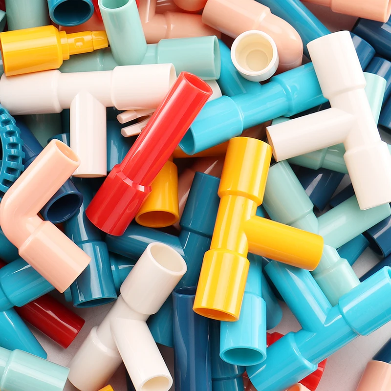 252 pcs DIY Tubes Building Blocks Toy Water Pipe Enlightening Tunnel