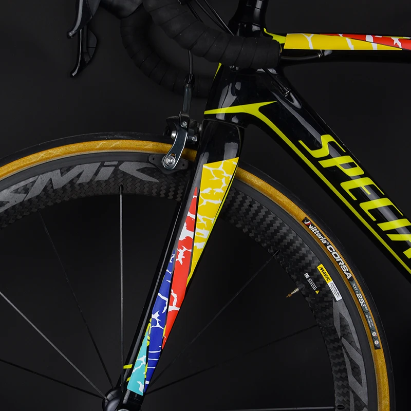 レッドロードバイク装飾ステッカー,6色,装飾ステッカー,フロント