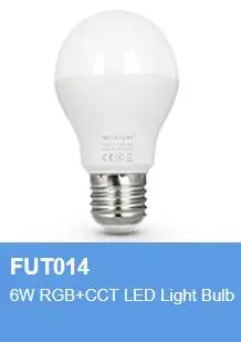 Светодиодная лампа E27 E14 GU10 MR16 FUT103 104 105 011 012 013 014 017 018 019 4 Вт 5 6 9 12 RGB + CCT RGBW двойной