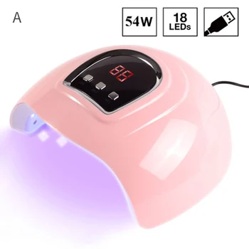 

Portable Salon UV LED Dryer Nail Lamp Fast Curing Double Light Source Manicure Tools Gel Phototherapy Machine Timer Polish