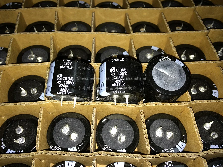 Алюминиевый электролитический конденсатор Matsushita 420v270uf HC 35x25 270 мкФ Ф/420 в |