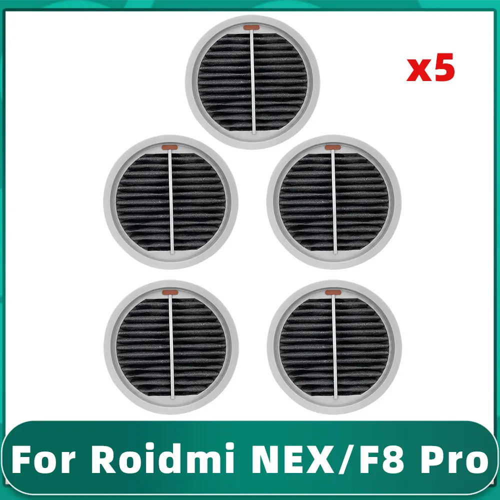 For Xiaomi Roidmi F8 Pro / NEX X20 X30 Serise / S2 Vacuum Cleaner Accessory Hepa Filter Replacement Spare Part 5× air filter fit for stihl 023 025 250 230 210 ms250 ms230 ms210 chainsaw replacement attachment spare part