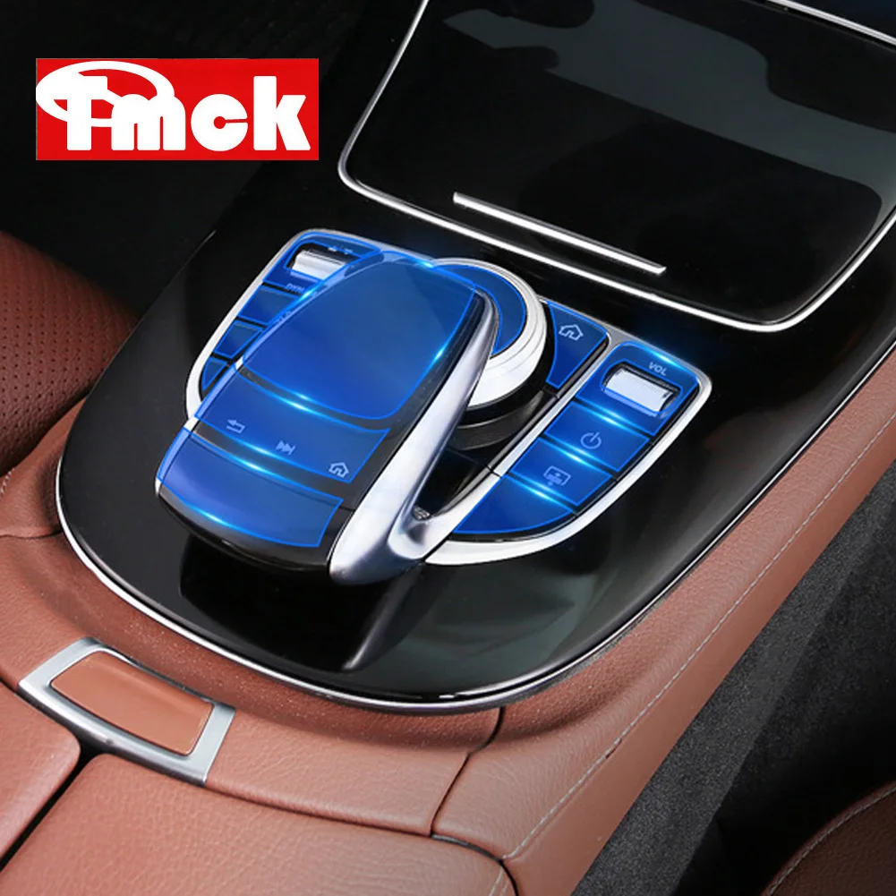 Best Car Center Control Media Button Mouse Screen Membrane Protector Film for Mercedes Benz E Class W213 C Class W205 GLC Class X253