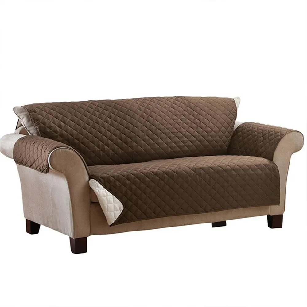 Диван бросок защитный чехол для мебели, для дивана SlipCover моющийся мягкий высококачественный светлый кофе не-шелк 250*180 см обновление