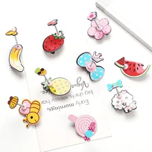 Южная Корея детские заколки мультфильм девушки боковой зажим Весна клип принцесса милый детский головной убор маленький зажим Meng