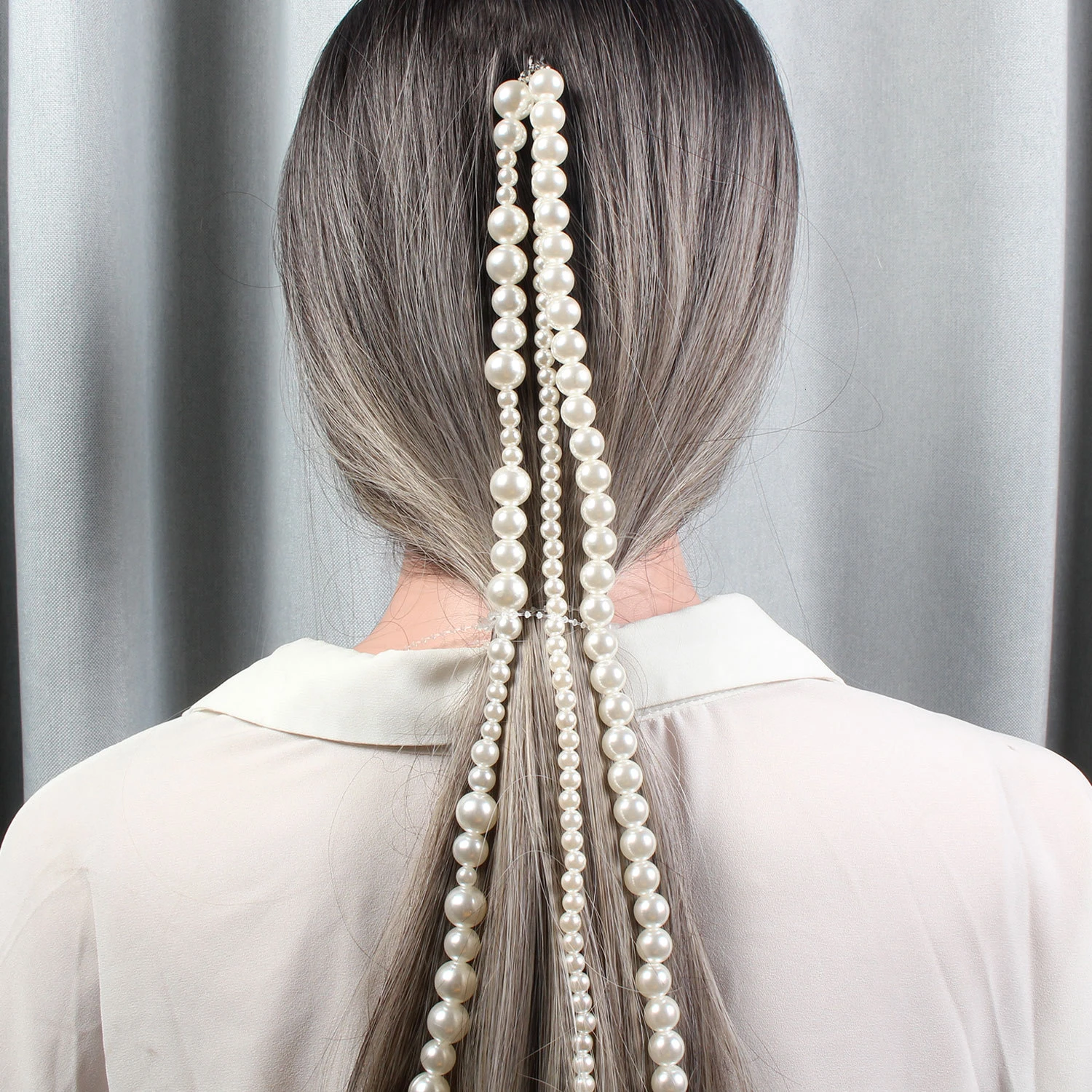 Youvanic, модный искусственный жемчуг, заколка для волос на цепочке с длинными кисточками, шпильки для женщин, головной убор, свадебные аксессуары для волос, ювелирные изделия