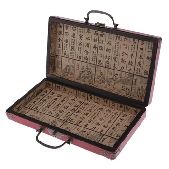 

Vintage Wooden Storage Box Large Size Book Jewelry Storing Storage Organizer Treasure Chest Home Decoration, 9.84x4.92x1.18inch