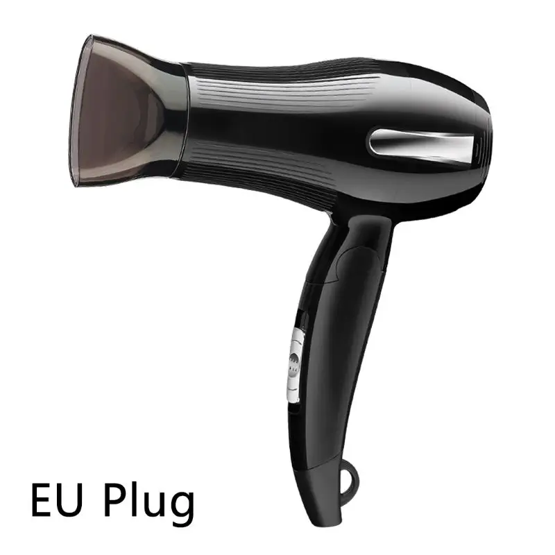 Черный Dual Hot and Cold Blower 1000W Mini Thermostatic Foldable Electric Hair Dryer Handle Low Power Hair Dryer Style Tools For Bathro - Цвет: Черный