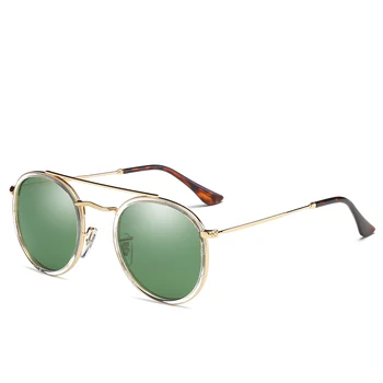 

Round Women's Sunglasses Men Goggle Polarzied Driving Vintage Retro Sun Glasses Goggle UV400 Eyewear For Men Women