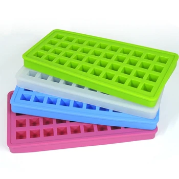 

4pcs/Set Silicone Ice Tray 40 Hole Square Round Small Ice Cube Mold 4 Color Ice Cream Tubs